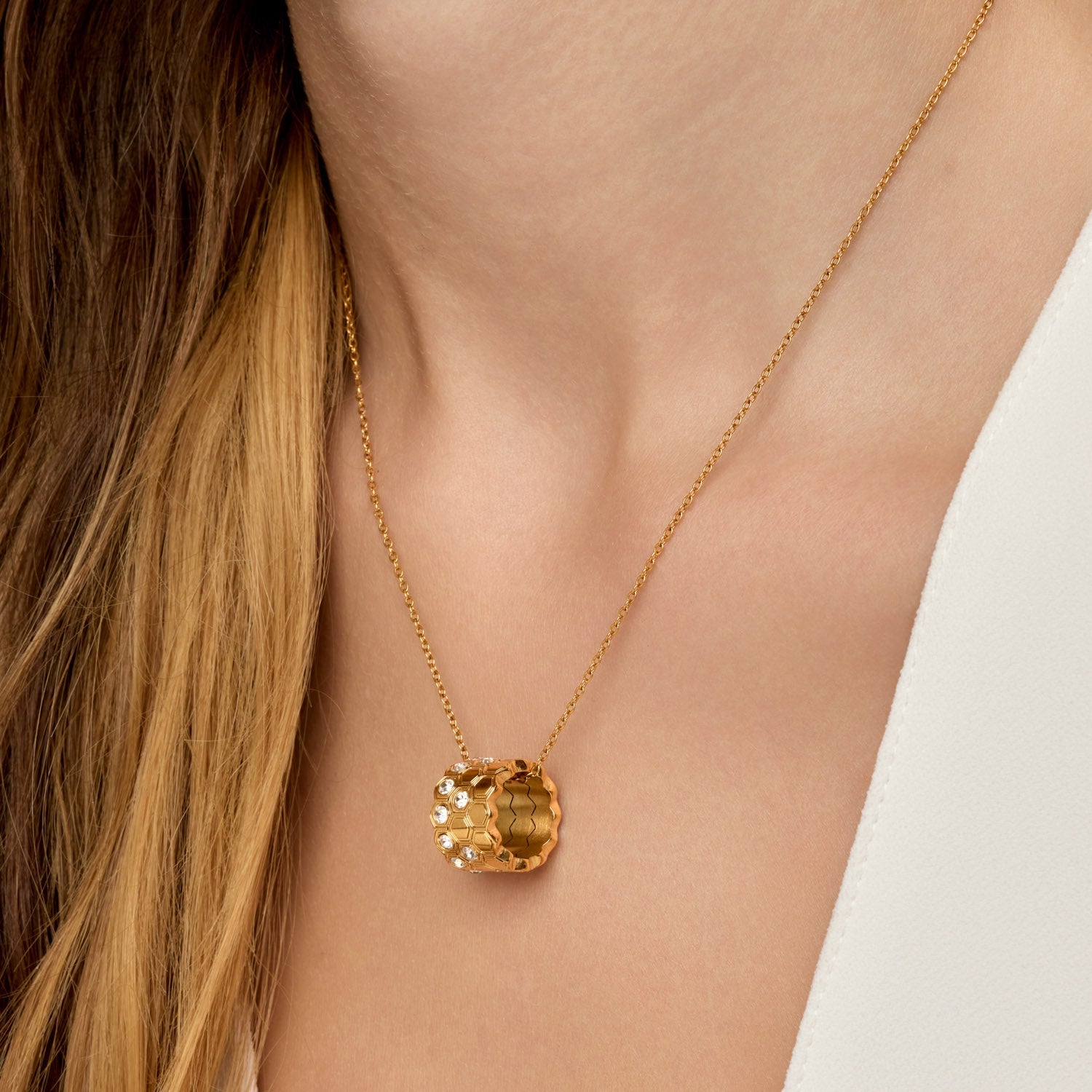 Colar Triplo Kaena Banhado em Ouro 18k