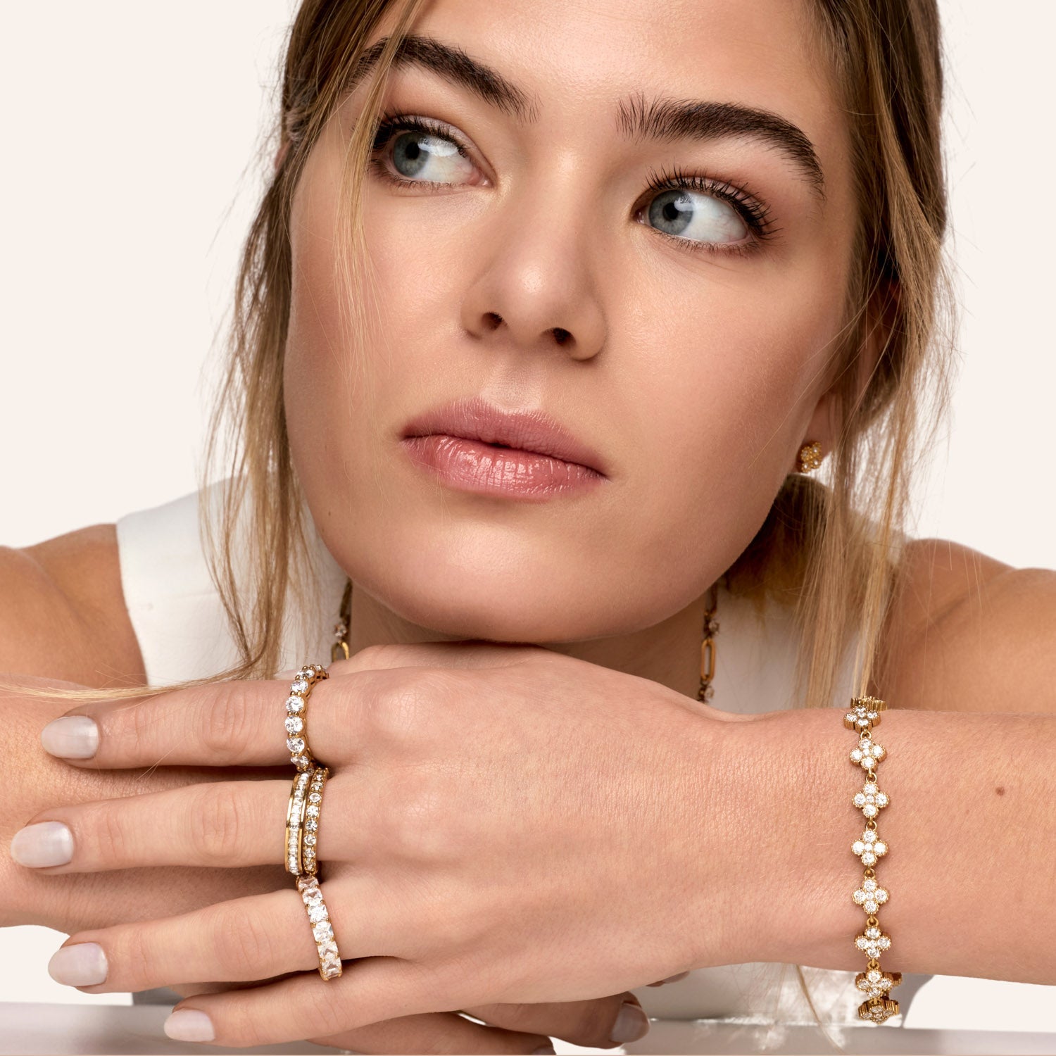 Pulseira Trevo Beout Classic Banhada em Ouro 18k