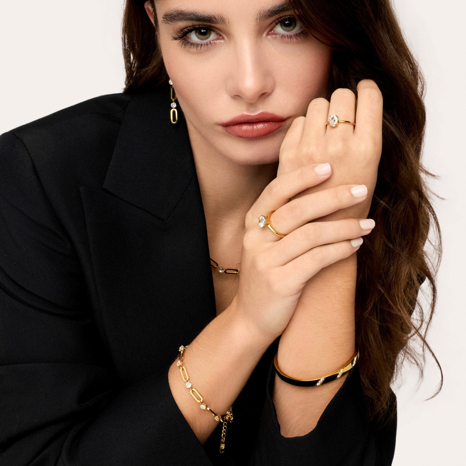 Pulseira de Elos Glamour Banhada em Ouro 18k