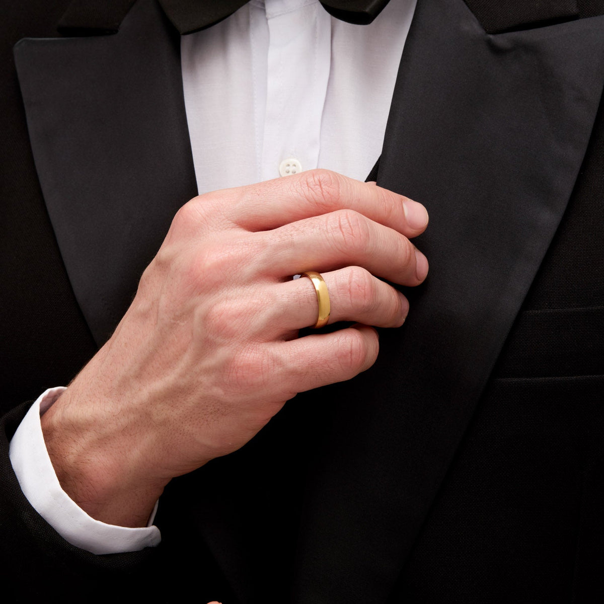 Aliança Clássica 5MM Banhada em Ouro 18k