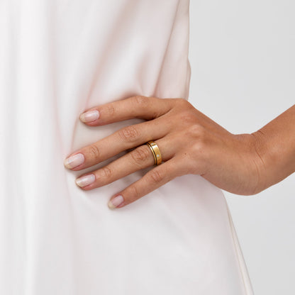 Aliança Glamour Banhada em Ouro 18k