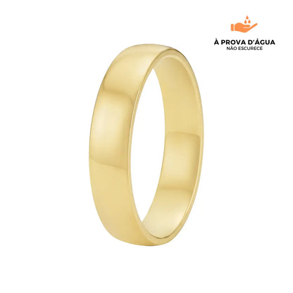 Aliança Clássica 5MM Banhada em Ouro 18k