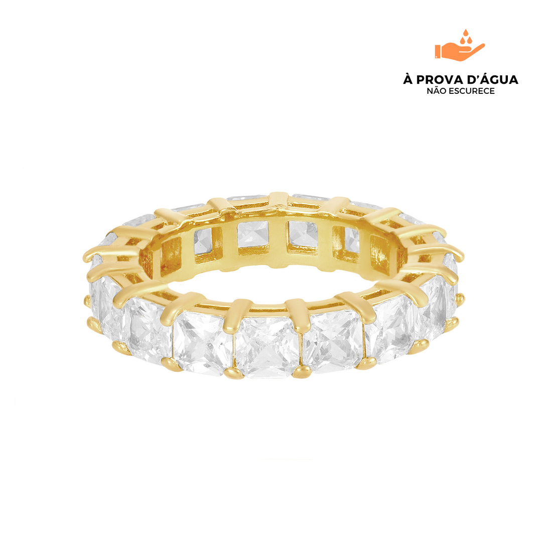 Anel Queen Banhado em Ouro 18k