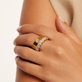 Anel Queen Banhado em Ouro 18k