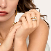 Anel Solitario Lumiere Banhado em Ouro 18k