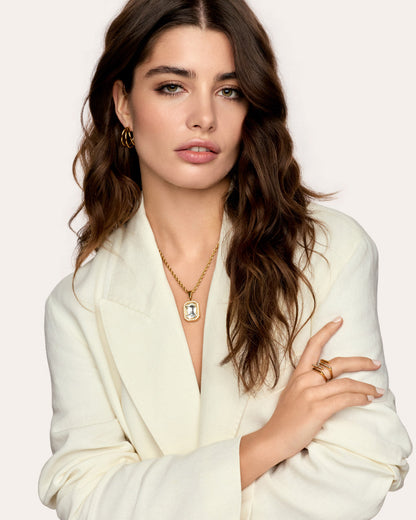 Colar Cintilante Banhado em Ouro 18k