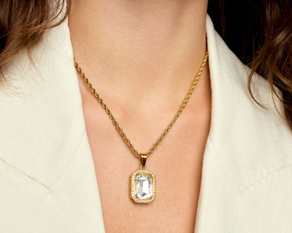 Colar Cintilante Banhado em Ouro 18k