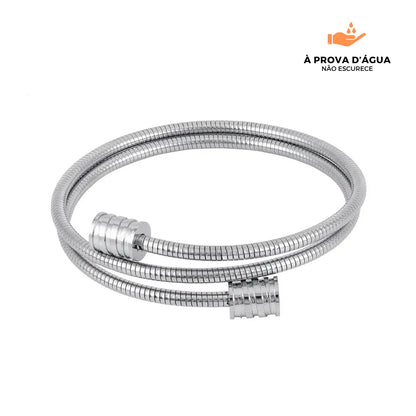Bracelete Twister Banhado em Prata