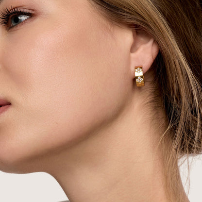 Brincos Florenza Banhados em Ouro 18k