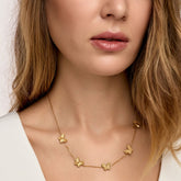 Colar Borboleta Banhado em Ouro 18k