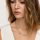 Colar Borboleta Banhado em Ouro 18k