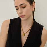 Colar Coração Georgina Banhado em Ouro 18k
