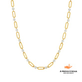 Colar de Elos Glamour Banhado em Ouro 18k
