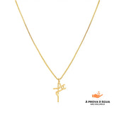Colar Fé Banhado em Ouro 18k