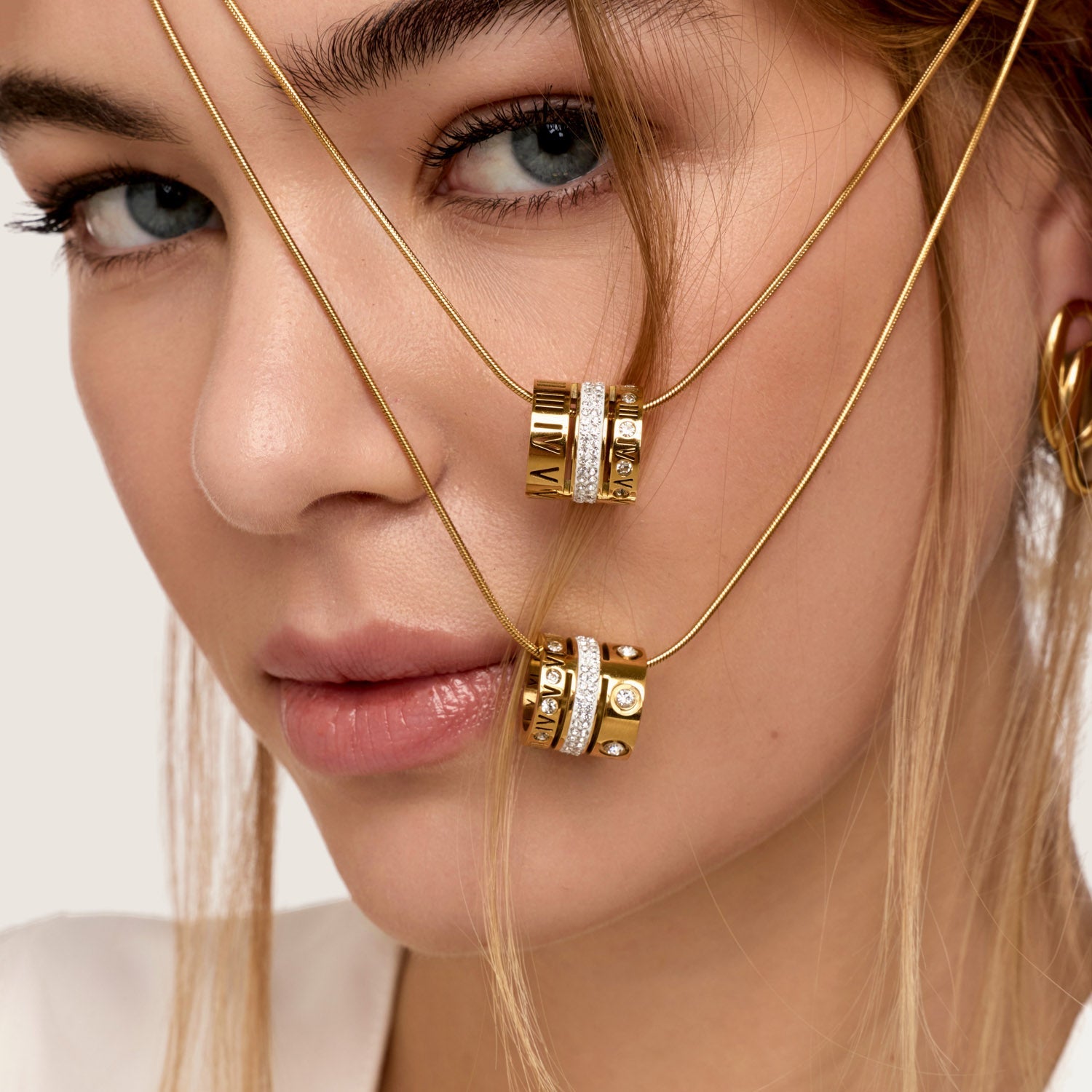 Colar Triplo Glamour Banhado em Ouro 18k