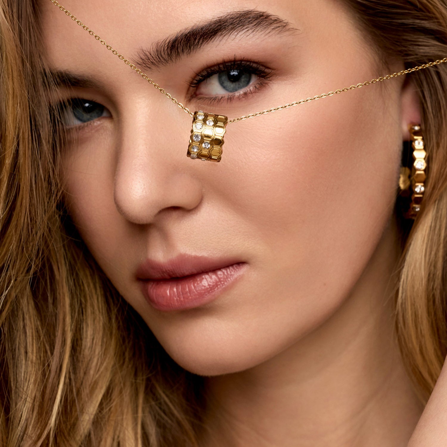 Colar Triplo Kaena Banhado em Ouro 18k