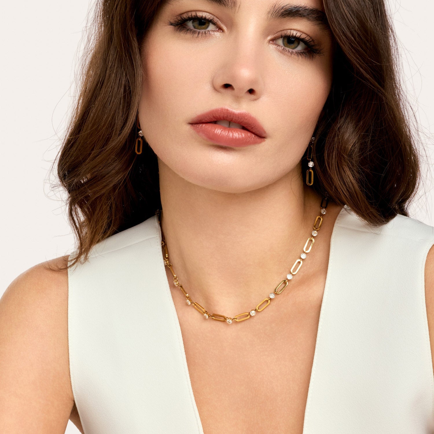 Colar de Elos Glamour Banhado em Ouro 18k
