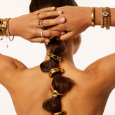 Elástico Nó Banhado em Ouro 18k