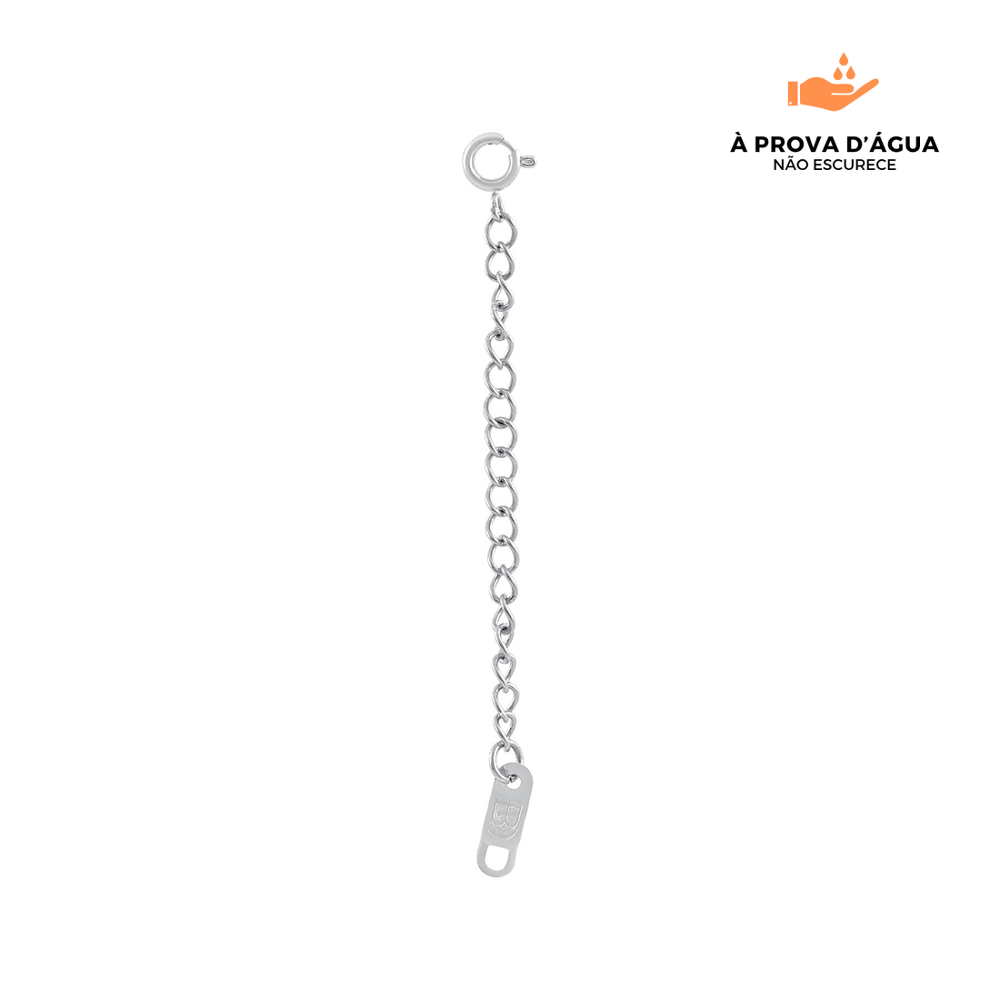 Extensor 5cm Banhado em Prata