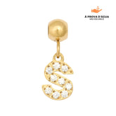 Pingente Inicial S Banhado em Ouro 18k