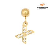 Pingente Inicial X Banhado em Ouro 18k