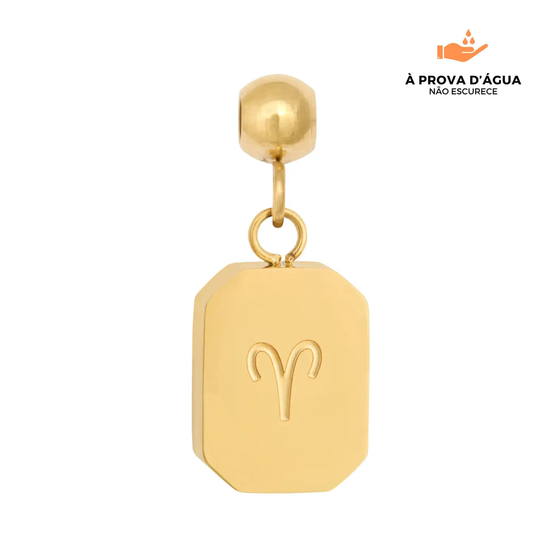 Pingente Signo Áries Banhado em Ouro 18k