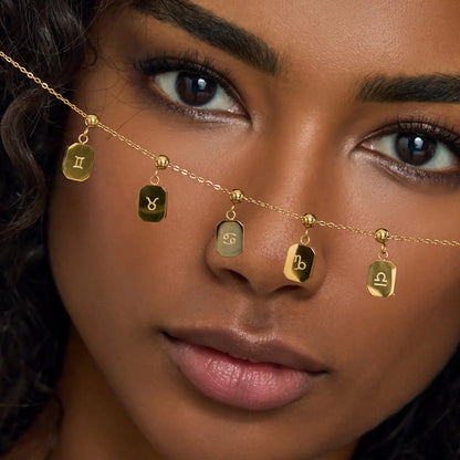 Pingente Signo Câncer Banhado em Ouro 18k