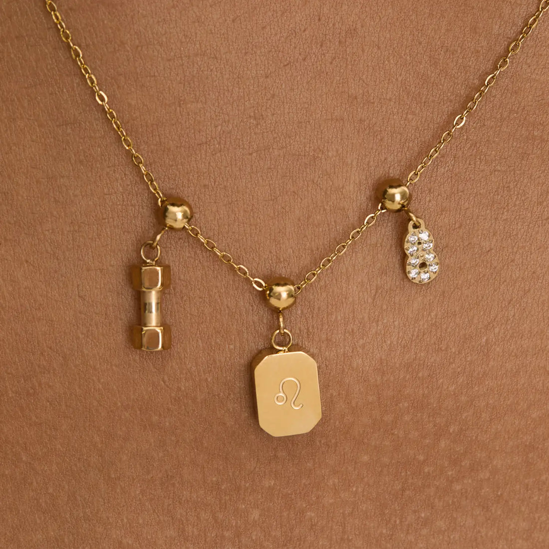 Pingente Signo Leão Banhado em Ouro 18k