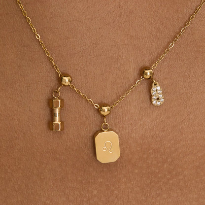 Pingente Signo Leão Banhado em Ouro 18k