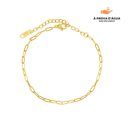 Pulseira Elos Duplos Banhada em Ouro 18k