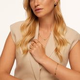 Pulseira Esmera Banhado em Ouro 18k