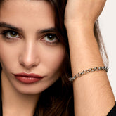 Pulseira Georgina Banhada em Prata