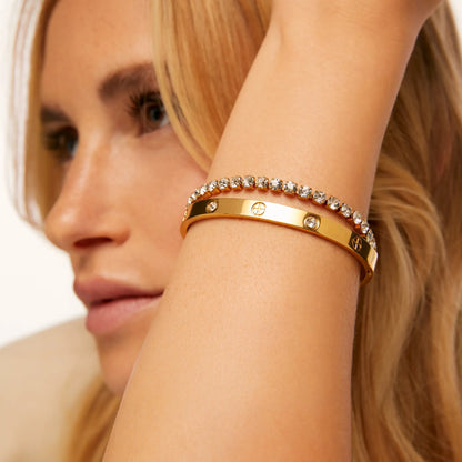 Pulseira Riviera Banhada em Prata