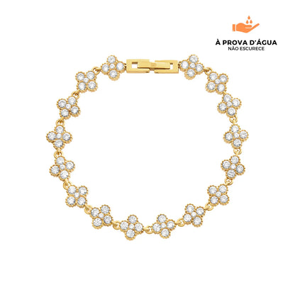 Pulseira Trevo Beout Classic Banhada em Ouro 18k