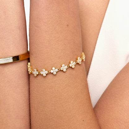 Pulseira Trevo Beout Classic Banhada em Ouro 18k