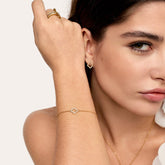 Pulseira Trevo Glow Banhada em Ouro 18k