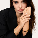 Pulseira de Elos Glamour Banhada em Ouro 18k
