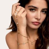 Pulseira de Mao Lyra Banhado em Ouro 18k