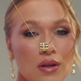 Colar Triplo Glamour Banhado em Ouro 18k